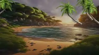 Seaside island 3D Movable Animation Scenery | Rupali D | No copyright | By search effect | VFX |