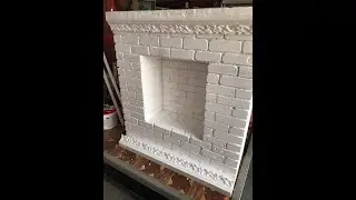 DIY Foam fireplace .Камин из пенопласта своими руками!так хочется рождества!Foam fireplace