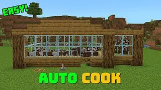 Easy Cow farm in Minecraft (Auto cook) |Build tutorials