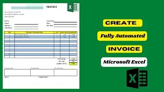 How to Create Automated Invoice in Excel