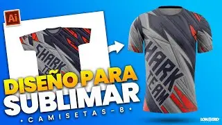 Como hacer un diseño para sublimar camisetas en l adobe illustrator 🔥
