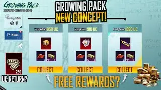 Free Mini Materials & Mythic Emblem | Free Mythic BackPack & Helmet | New Event Growing Pack | PUBGM