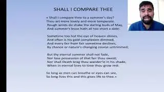 Sonnet 18: Shall I compare thee to a Summer's Day?