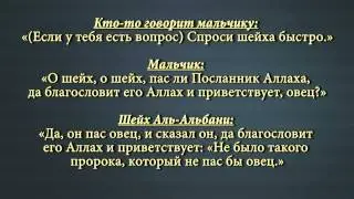 Шейх Альбани - Ребенок задает вопрос шейху.