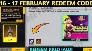 FREE FIRE REDEEM CODE TODAY | 18 FEBRUARY REDEEM CODE FREE FIRE | FF REDEEM CODE TODAY