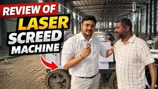 Unicorn Equipment Laser Screed Machine – Client Review & Demo of Laser Screed Machine #equipment
