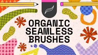 Procreate Brush Demo | Procreate Organic Seamless Brushes 20-Pack