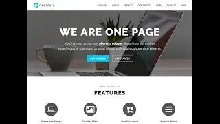 How To Customize OnePress WordPress Theme - OnePress WP Theme Customization Tutorial