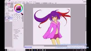 Easy Tutorial "TRACING AND COLORING IN PAINTTOOL SAI"