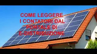 DV #86 Letture fotovoltaico da portale!