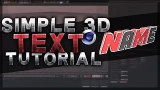 TUTORIAL: SIMPLE 3D TEXT (CINEMA 4D)