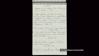 David Bowie’s secret final project discovered locked in his study (UK) 5/Sep/2025