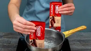Kako otopiti čokoladu za najbrži dekor za desert!