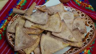 Buñuelos - Tortillas de Harina Firtas con Azúcar y Canela