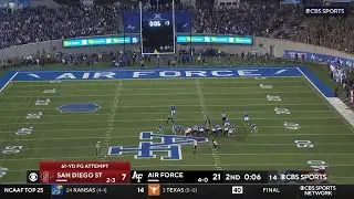 San Diego State 61 yard field goal vs Air Force