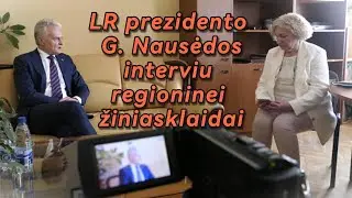 LR prezidento G. Nausėdos interviu Klaipėdos rajono laikraščiui. 2024 04 30