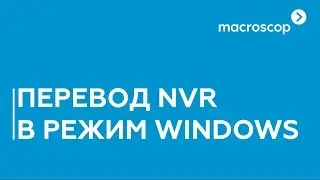 NVR Macroscop в режим windows