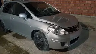 Nissan tiida полный окрас ,цвет серебро.