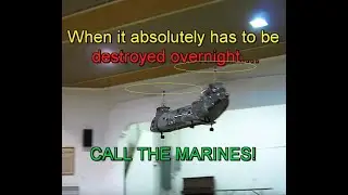 Spectacular midair - NightFlyyer's CH 46 Helicopter VS Avion Biplane Flashback. 