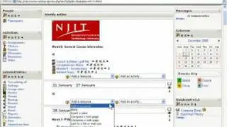 Moodle - Resources and Activities