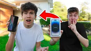 שובר לאחי הקטן את האייפון וקונה לו אייפון 14!!!