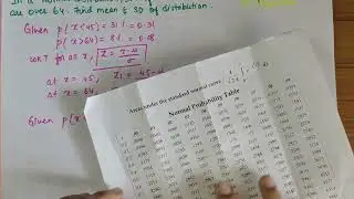 NORMAL Distribution Problem 3| 31% of items under 45 & 8% of items are over 64.Find Mean & SD | 