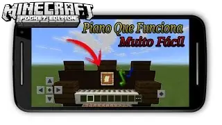 ✔Se Liga Nessa Forma Super Fácil De Fazer Um Piano Que Funciona | Sem Mods (MinecraftPE 14.0+)