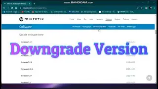 Downgrade Mikrotik Version