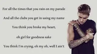 Justin Bieber -Love Your Self(lyrics)