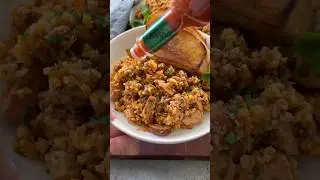 Chorizo & Chicken Jambalaya #cajun #jambalaya #recipes #easymeals #foodshorts