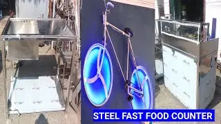 fast food panking counter || steel Bhatti  || fast food counter || ss table design