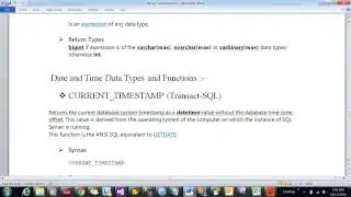 Date and Time Functions in SQL SERVER Part I || CURRENT_TIMESTAMP and DATEADD