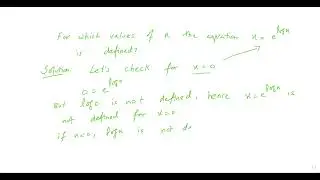 Why e^log(x) works for Positive Only |Calculus|
