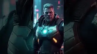 Synthwave marvel characters edit #shorts