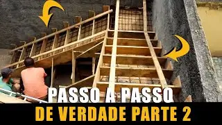 Escada agora sim ,um passo a passo de verdade vídeo 2 - Stairs now, a real step by step video 2