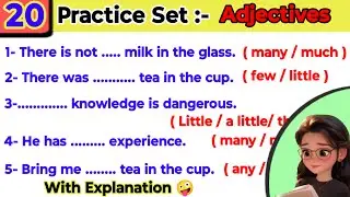 Fill in the blanks with correct adjectives | fill in the blanks |Fill in the blanks practice set |