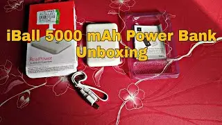 iBall 5000 mAh Power Bank (White Lithium Polymer) Unboxing &Review in Hindi