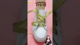 Trending tie sneaker laces for fashion girls? Tying shoelace #shoelaces #shorts