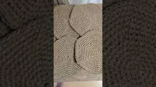 Салфетки из джута. крючком
