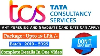 TCS NQT April 2024 | 2019-25 Batch | Step By Step Explained | Hiring for Fresher | #tcs #tcsnqt
