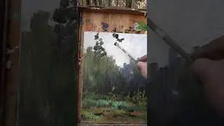 Картина в лесу.