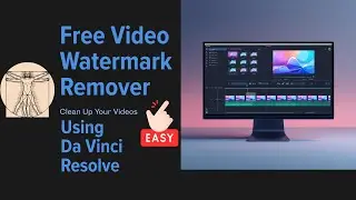 How to remove watermark using Da Vinci Resolve in 2 Minutes  