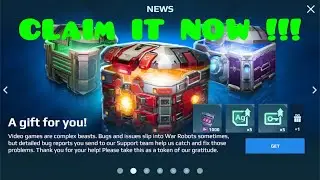 Free Gift by pixonic for all the bugs and issues that happened in war robots #warrobots