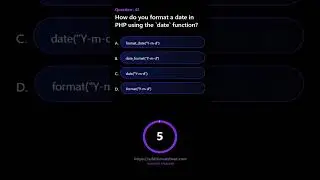 How do you format a date in PHP using the date function