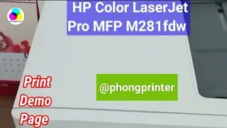 HP Color LaserJet Pro MFP M281fdw Printer - Print Demo Page 