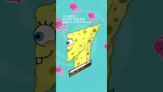 NFT Flat-Head SpongeBob version