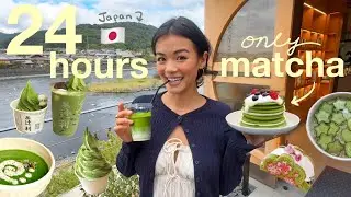 eating ONLY matcha for 24 hours in Japan! 🍵