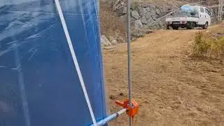 15x6.5 metrli issiqxona bitdi 4-qism.