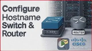 How to configure hostname (device name) in Cisco Switch and Router using Packet Tracer 2025.