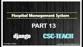 Hospital Management System Part 13(final Part) using Django Framework